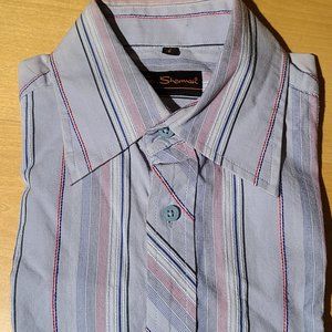 Ben Sherman men's shirt striped candy cane S vintage button down